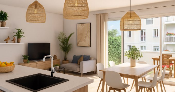 Achat / Vente appartement neuf Aubervilliers quartier résidentiel à 600m du métro 7 (93300) - Réf. 13668