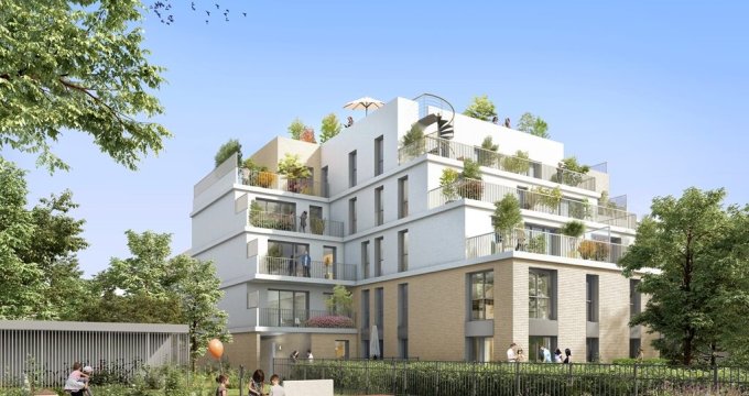 Achat / Vente appartement neuf Deuil-la-Barre à 600m des gares d'Enghien-les-Bains (95170) - Réf. 7791