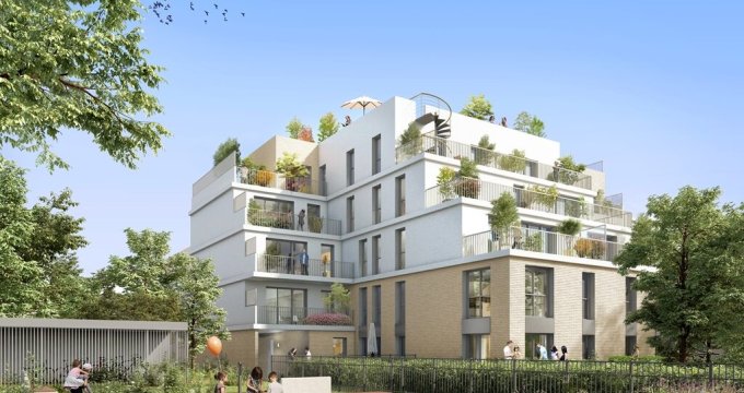 Achat / Vente appartement neuf Deuil-la-Barre à 600m des gares d'Enghien-les-Bains (95170) - Réf. 7791