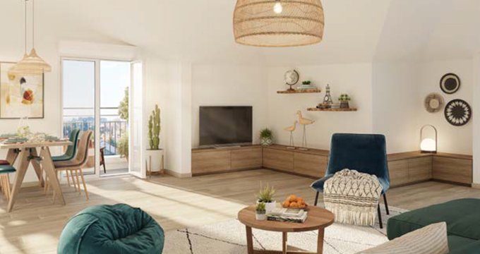 Achat / Vente appartement neuf Hardricourt proche centre à 5 min à pied du Transilien J (78250) - Réf. 13568