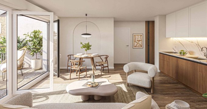 Achat / Vente appartement neuf Juvisy-sur-Orge à 2 min à pied du RER D et C direction Paris (91260) - Réf. 12546