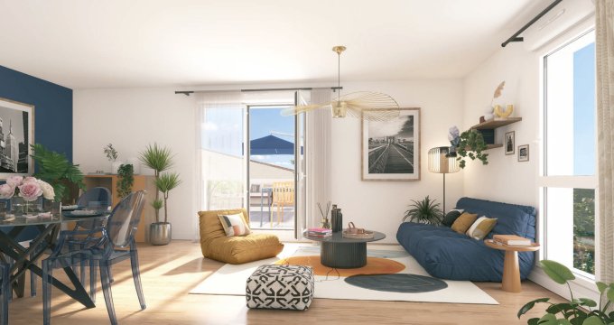 Achat / Vente appartement neuf La Courneuve à 4 min du métro 7 et du tramway T1 (93120) - Réf. 13351