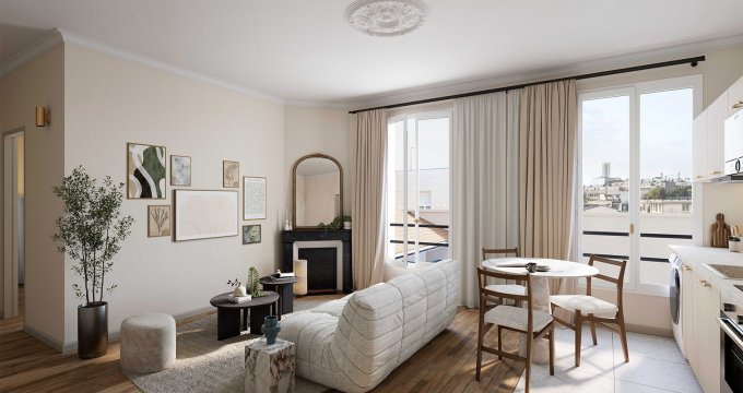 Achat / Vente appartement neuf Levallois-Perret réhabilitation à 15min des quais de Seine (92300) - Réf. 12955