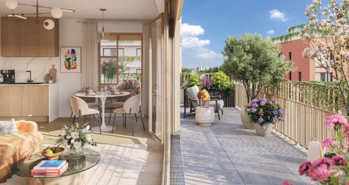 Achat / Vente appartement neuf Orly quartier Parc en Scène proche métro 14 et RER C (94310) - Réf. 13240