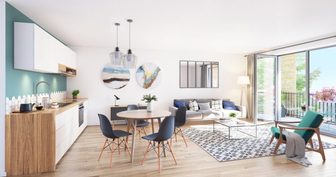 Achat / Vente appartement neuf Pantin quartier résidentiel à 1 min à pied du métro 7 (93500) - Réf. 12735