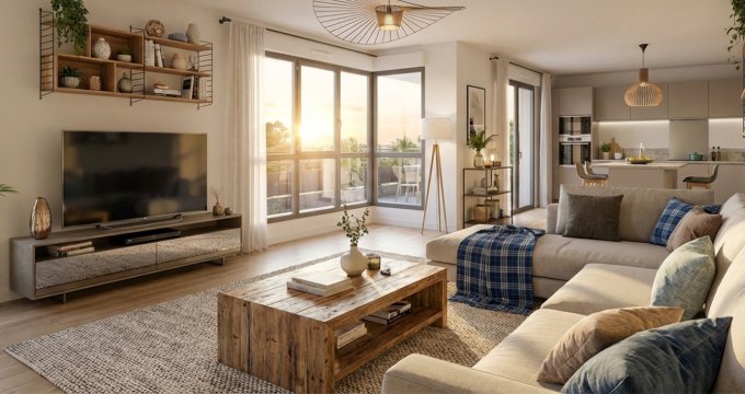 Achat / Vente appartement neuf Torcy à 15 min en voiture du centre-ville et du RER A (77200) - Réf. 13815