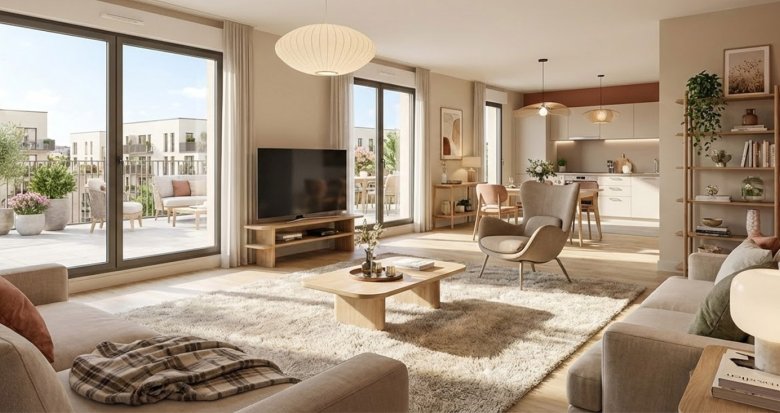 Achat / Vente appartement neuf Aubergenville résidence séniors à 10 min de la gare (78410) - Réf. 13860