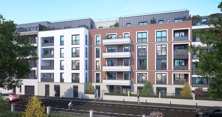 Achat / Vente appartement neuf Aulnay-sous-Bois à 15 min à pied de la gare RER B (93600) - Réf. 12626
