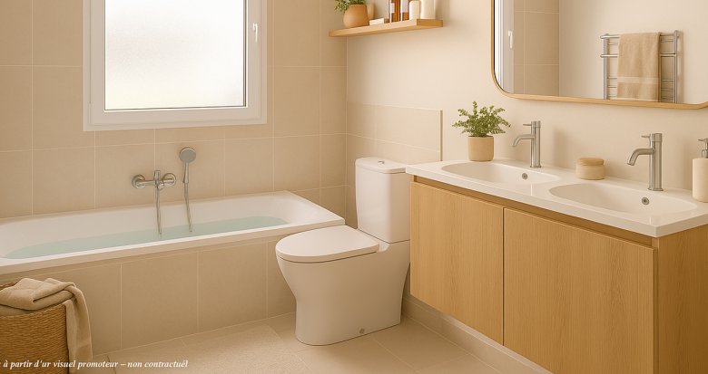 Achat / Vente appartement neuf Dampmart à 7 min en voiture de la ligne Transilien P (77400) - Réf. 13557