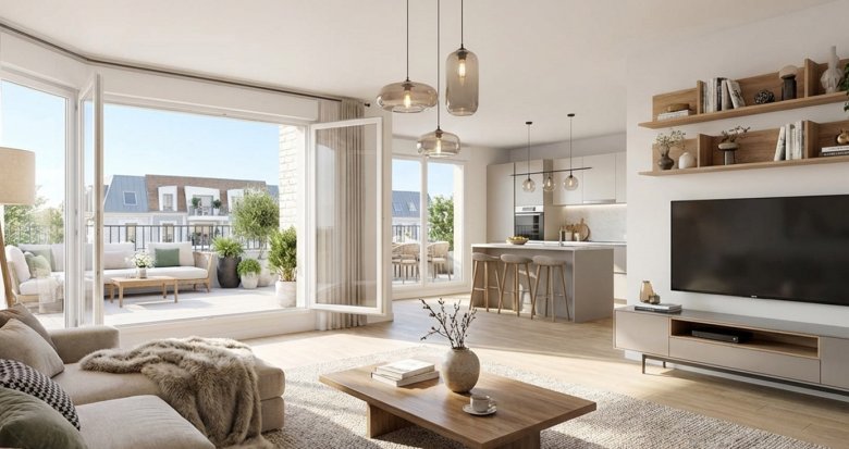 Achat / Vente appartement neuf Hardricourt à deux pas des berges de la Seine (78250) - Réf. 13888