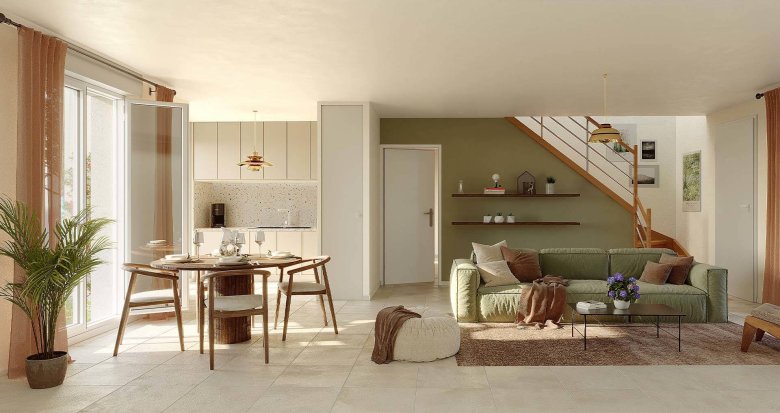 Achat / Vente appartement neuf Houdan à 7 min à vélo de la gare Transilien N (78550) - Réf. 12390