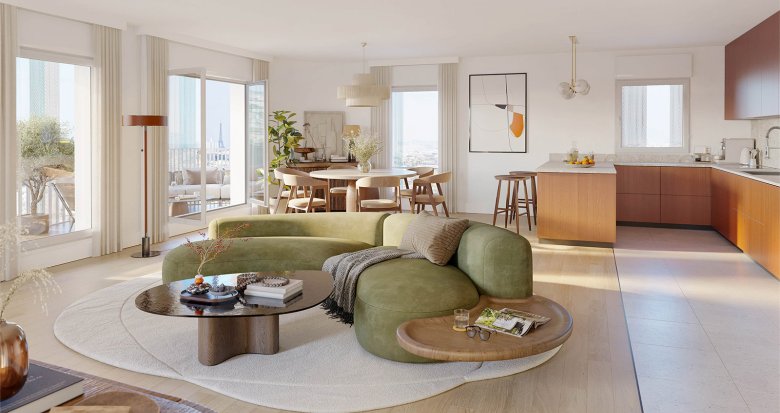 Achat / Vente appartement neuf Issy-les-Moulineaux à deux pas du RER C (92130) - Réf. 12794