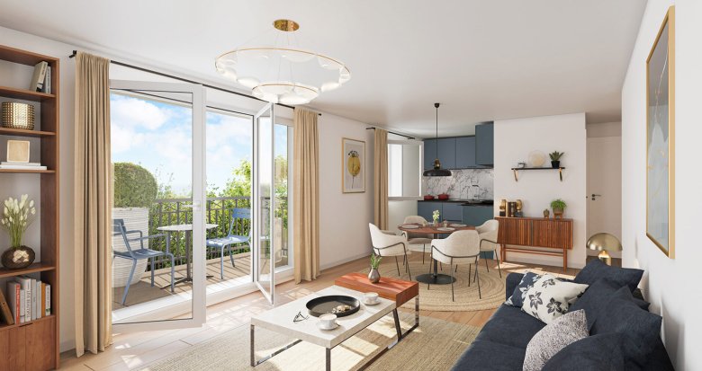 Achat / Vente appartement neuf Ivry-sur-Seine à deux pas des rives de la Seine et RER C à 850m (94200) - Réf. 13320