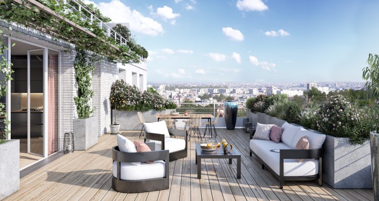 Achat / Vente appartement neuf Le Pré-Saint-Gervais à 550m du métro 11 Porte des Lilas (93310) - Réf. 8068