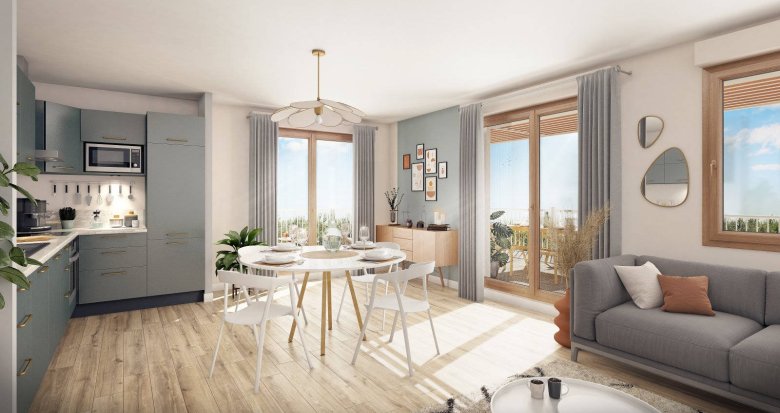 Achat / Vente appartement neuf Orly à 1.4km de la ligne 14 pont de Rungis (94310) - Réf. 7951