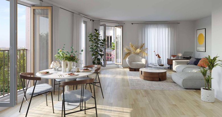 Achat / Vente appartement neuf Pantin à 15 min à pied du métro 5 (93500) - Réf. 12402