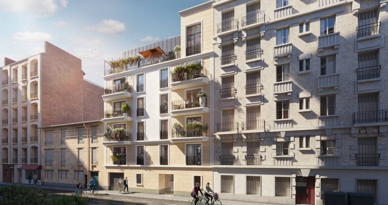 Achat / Vente appartement neuf Saint-Ouen, quartier Garibaldi à 7 min à pieds du Métro 14 (93400) - Réf. 7286