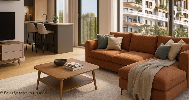 Achat / Vente appartement neuf Villeneuve-la-Garenne à 4 km de la Porte de Saint-Ouen (92390) - Réf. 13582