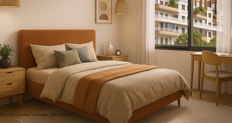 Achat / Vente appartement neuf Villeneuve-la-Garenne à 4 km de la Porte de Saint-Ouen (92390) - Réf. 13582