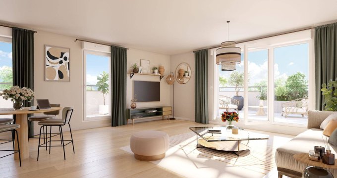Achat / Vente appartement neuf Melun écoquartier Woodi à 4 min à pied du TZen 2 (77000) - Réf. 12486
