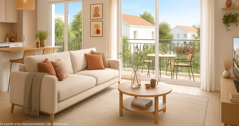 Achat / Vente appartement neuf Dampmart à 7 min en voiture de la ligne Transilien P (77400) - Réf. 13557