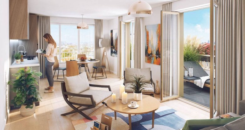 Achat / Vente appartement neuf Drancy à 100 m du RER B reliant Paris en 20 min (93700) - Réf. 12477