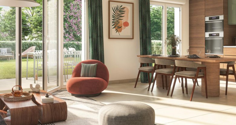 Achat / Vente appartement neuf La Queue-en-Brie cadre verdoyant à 5 km de la gare RER E (94510) - Réf. 12924