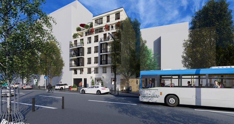 Achat / Vente appartement neuf Villejuif à 6 min à pied du métro 7 (94800) - Réf. 12621